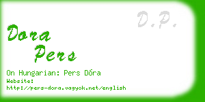 dora pers business card