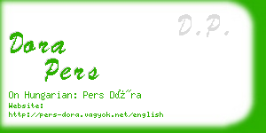 dora pers business card